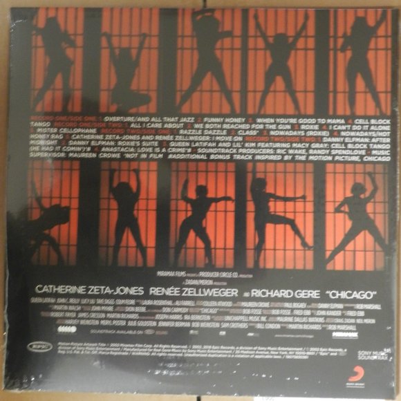 Chicago Soundtrack 2-LP ~ Ltd Ed Colored Vinyl (Red w/Yellow Streaks) ~ Sealed! - Picture 3 of 3